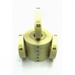 ŞEFFAF UZUN BEDEN ETİKETİ NUMARA 26 – 50 ARASI 500 LÜ 10 RULO