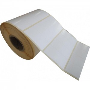 Kuşe Barkod Etiketi 50X25 4´lü 4000´ li Rulo 30 RULO