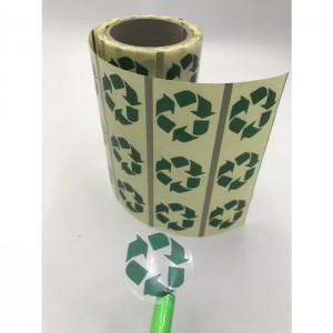 GERİ DÖNÜŞÜM ETİKETİ 30 MM YUVARLAK ÜZERİ BASKILI 500 LÜ SARIM. 10 RULO