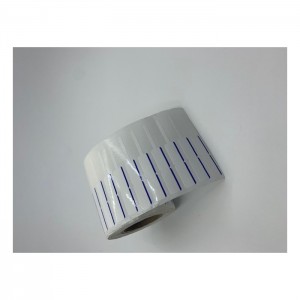 KUYUMCU ETİKETİ RENKLİ ÇİZGİLİ (İTHAL)10 X 72 1250 SARIM MAVİ 10 RULO